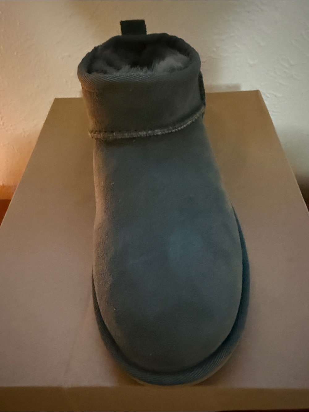 UGG Charcoal Suede Short Classic Ankle Booties - Picture 5 of 12